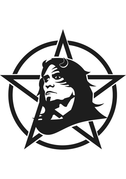 Rockçı Genç Folyo Sticker 130CM Uzunluk