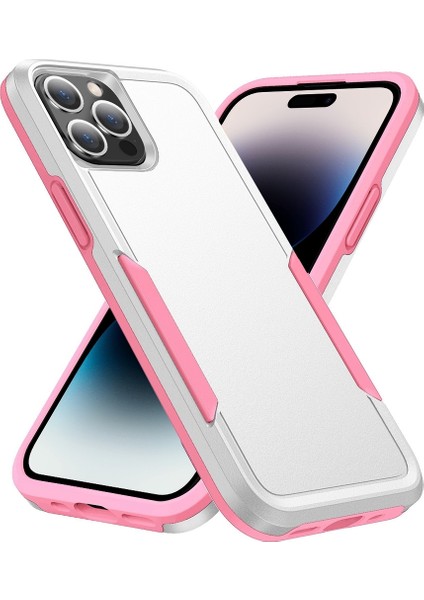 Iphone 14 Pro Max (Beyaz) Için Pioneer Zırh Ağır Derecilik Şok Geçirmez Telefon Kılıfı (Yurt Dışından)