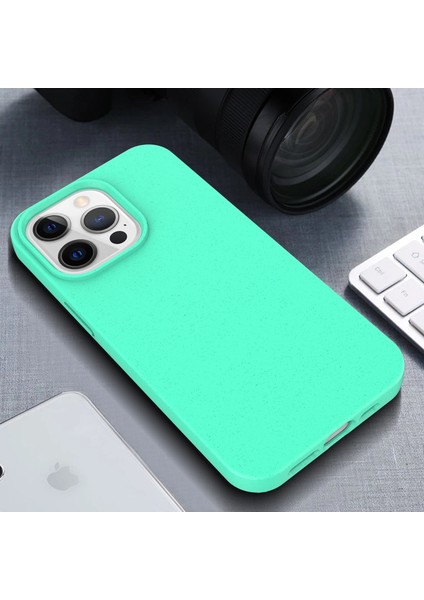 Iphone 14 Pro Max (Mavi) Için Starry Serisi Straw Tpu Telefon Kılıfı (Yurt Dışından)