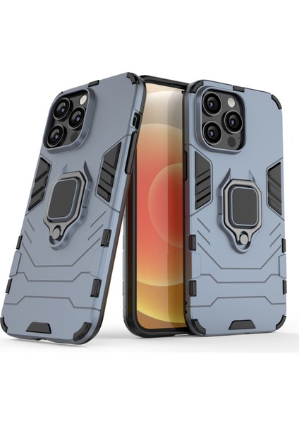 Pc Tpu Manyetik Yüzük Tutucu Iphone 14 Pro Max (Lacivert) Için Telefon Kasası (Yurt Dışından)