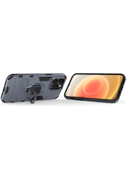 Pc Tpu Manyetik Yüzük Tutucu Iphone 14 Pro Max (Lacivert) Için Telefon Kasası (Yurt Dışından)