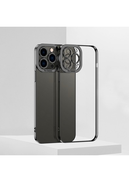 Iphone 14 Pro Max (Siyah) Için Yüksek Şeffaf Tpu Telefon Kasası Elektroduat (Yurt Dışından)