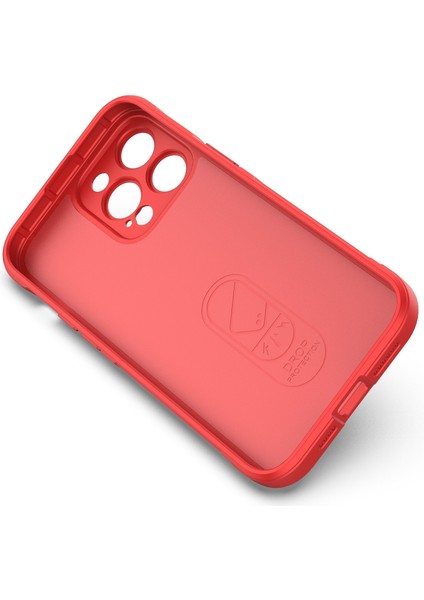 Iphone 14 Pro Max (Dark Gri) Için Magic Shield Tpu Flanel Telefon Kılıfı (Yurt Dışından)