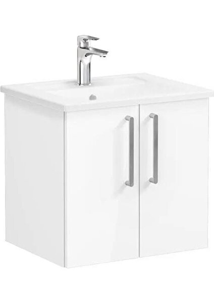 Vitra Root Flat 60 cm Beyaz Kapaklı Banyo Dolabı Alt Modül Lavabo