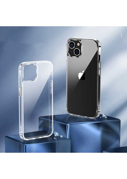 Casestreet Apple iPhone 14 Plus Kılıf Forst Lüx Tpu Şeffaf Koruma Renksiz