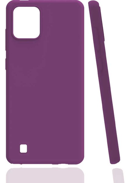 Casestreet Realme C11 2021 Kılıf Renkli Lüx Korumalı Premier Mat Silikon+Nano Mor