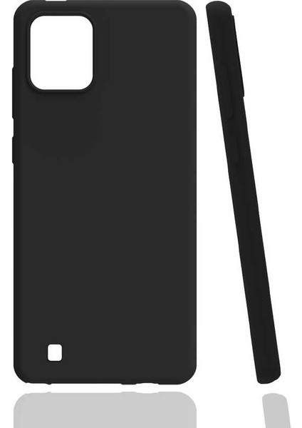 Realme C11 2021 Kılıf Renkli Lüx Korumalı Premier Mat Silikon+Nano Siyah