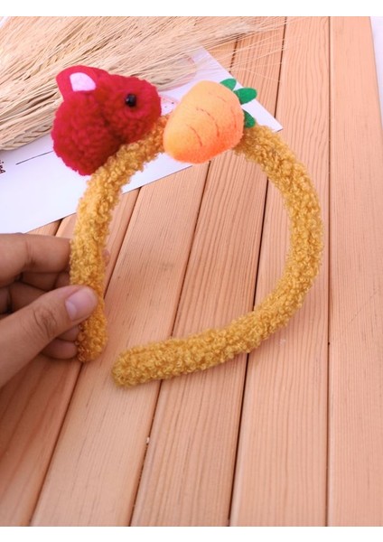 Tavşan Figürlü Peluş Taç