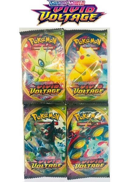 Pokemon Vivid Voltage Pokemon Kart 4 Paket