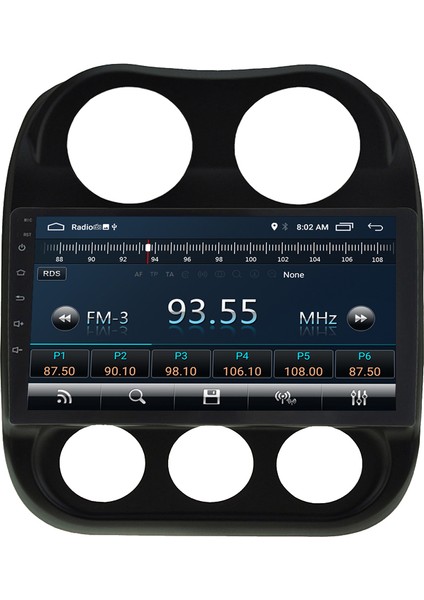Jeep Compass Android Carplay Navigasyon Multimedya Ekran Teyp 2gb Ram + 32GB HDD