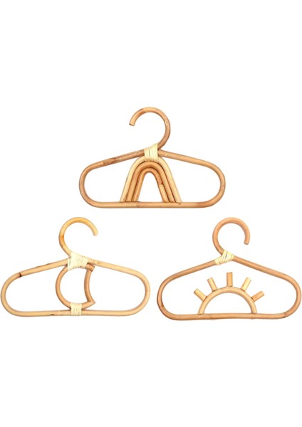 3 Pcs Çocuk Kıyafetleri Askı Kreş Bambu Kıyafetler Rafları Çocuklar Için Kızlar