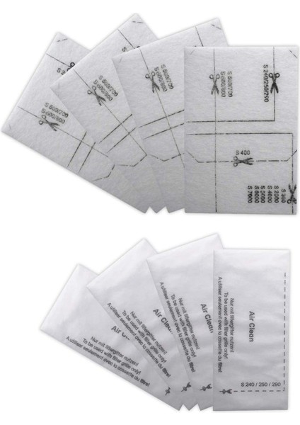 6713110 Miele Elektrikli Süpürge Filtre Mat Için Hava Temizleme Filtresi, 3944711 Hava Temizleme Filtresi 8'li Paket (Yurt Dışından)
