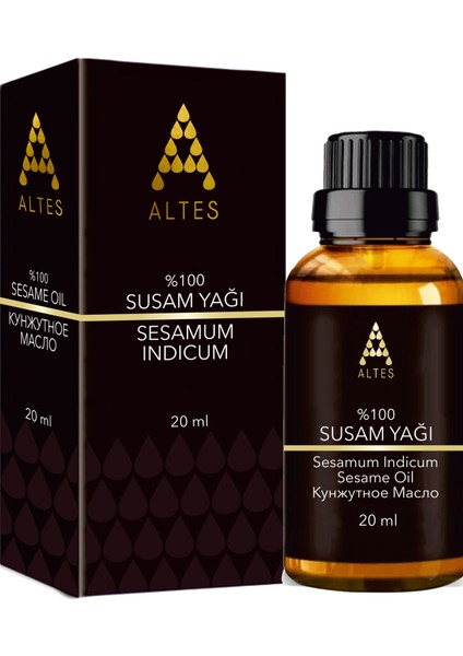 Saf Susam Yağı Soğuk Sıkım 20 ml