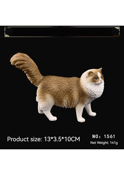 Prodigy Toy Katı Kedi Hayvan Figür Modeli (Yurt Dışından)