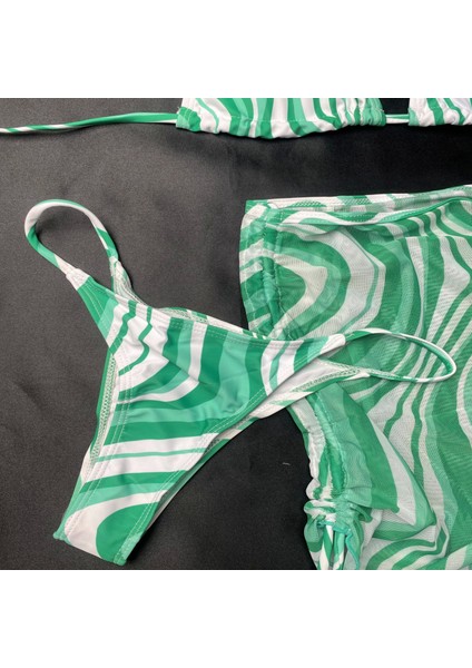 Evelina Yeşil 3'lü Bikini Set indirimleri