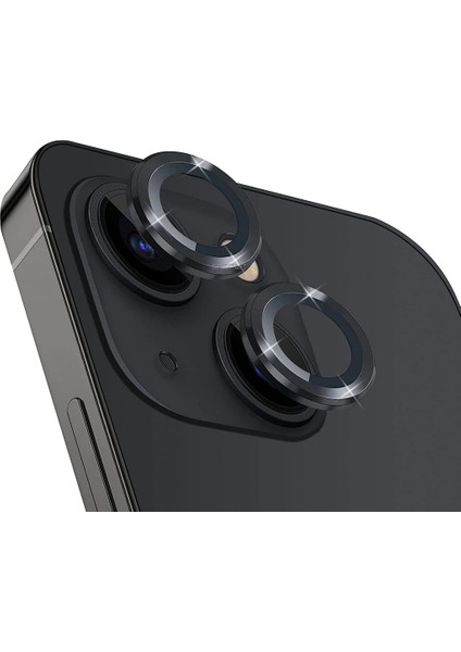 Apple iPhone 14 Plus Uyumlu Kamera Lens Koruma Camı 3D 2 Parça Tekli Mor-Vb Renkli