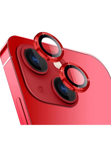 MTK Moveteck Apple iPhone 14 Plus Uyumlu Kamera Lens Koruma Camı 3D 2 Parça Tekli Mor-Vb Renkli