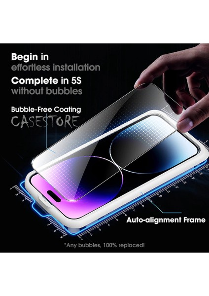 Apple iPhone 14 Plus Ekran Koruyucu 5d Cam Tam Kaplar Display Guard Zırh