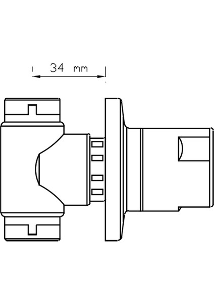 1/2 Ankastre Stop Valf Krom 511