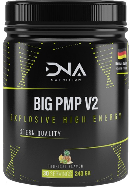 Dna Nutrition Big Pmp Pre-Workout 240 gr Tropik Meyve Aromalı