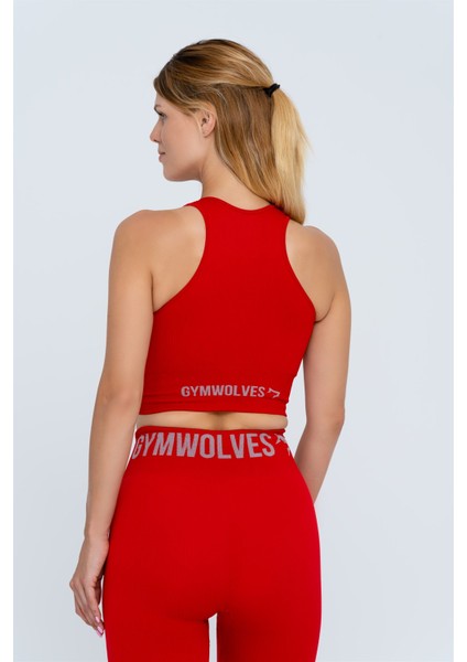 Kadın Halter Yaka Dikişsiz Spor T-Shirt | Crop Tops | fiyatları