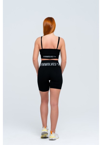 Dikişsiz Spor Sütyeni | Siyah | Seamles Bras | Fitilli Model | modelleri
