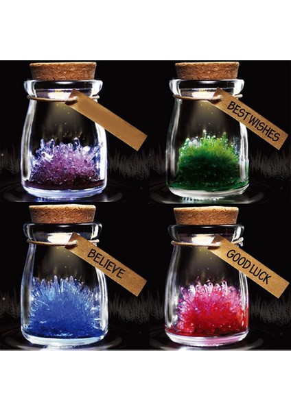 Buffer® Sihirli Büyüyen Dilek Kristali Cam Kavanoz Manyetik Kristal Kum