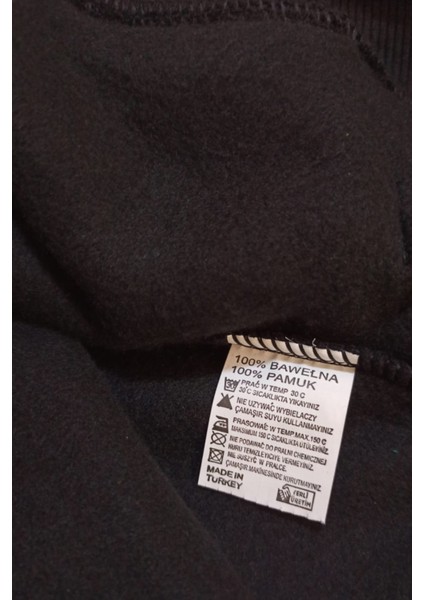Ormanın Kralları Serisi Panda Basklı Kalın Kapüşonlu Sweatshirt Hoodie