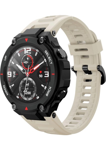 Amazfit T-Rex Pro Uyumlu Tokalı Silikon Kordon Kayış