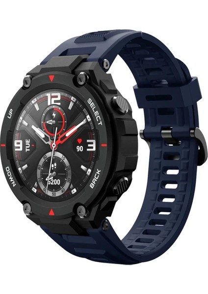 Amazfit T-Rex Pro Uyumlu Tokalı Silikon Kordon Kayış