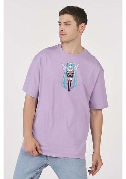 Oversize T-Shirt Demon Lila