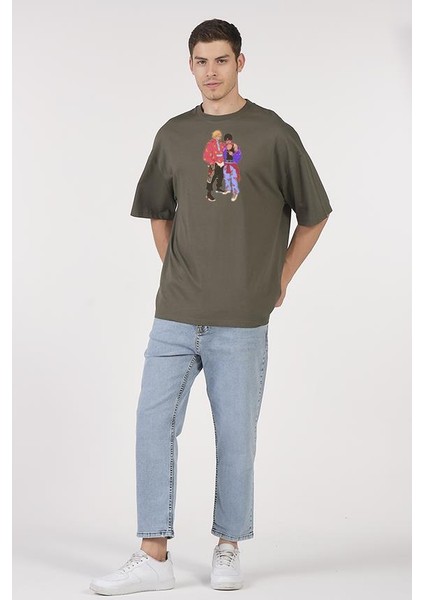Oversize T-Shirt Eiji Haki