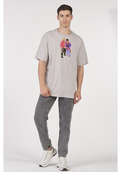 Oversize T-Shirt Eiji Gri