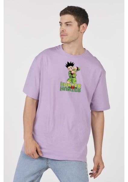 Oversize T-Shirt Hunter Single Lila