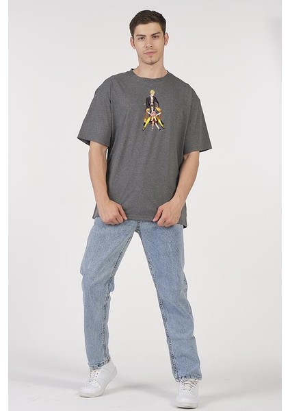 Oversize T-Shirt One Piece Antrasit