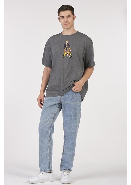 Oversize T-Shirt One Piece Antrasit