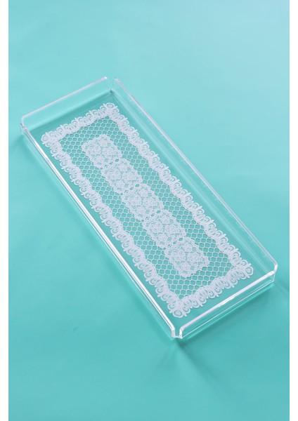Bar Tipi Pleksi Servis ve Sunum Tepsisi 30 x 13 cm