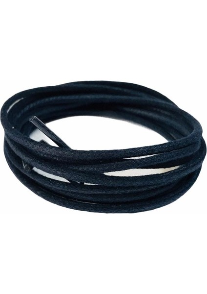 Yuvarlak Mumlu Ayakkabı Bağı 2mm K901 120CM 1 Çift