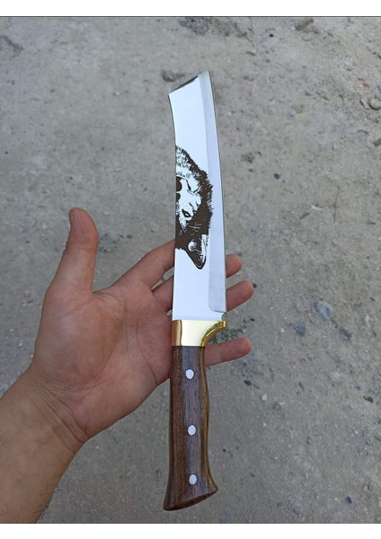 Kök Ceviz Kabzeli Paslanmaz Çelik Kamp ve Doğa Bıçağı, Erkek Arkadaşa Hediye, Outdoor Bıçak fiyatları