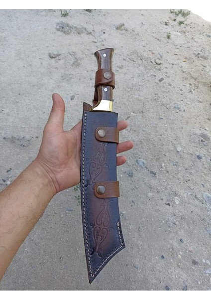 Kök Ceviz Kabzeli Paslanmaz Çelik Kamp ve Doğa Bıçağı, Erkek Arkadaşa Hediye, Outdoor Bıçak fırsatları
