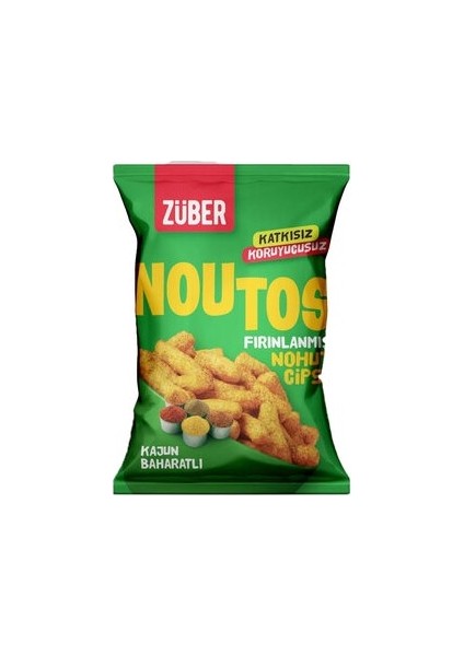 Noutos Fırınlanmış Nohut Cipsi Kajun Baharatlı 55 gr