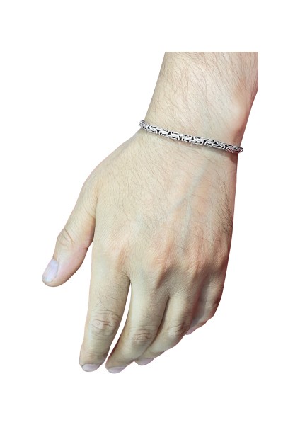 925 Ayar Gümüş Kral Zinciri Oval Bileklik fiyatları