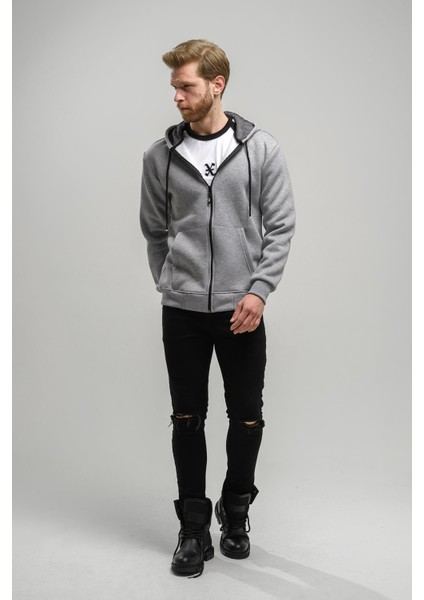 Regnault Üç Iplik Pamuklu Kapüşonu File Detaylı Fermuarlı Sweatshirt fiyatları