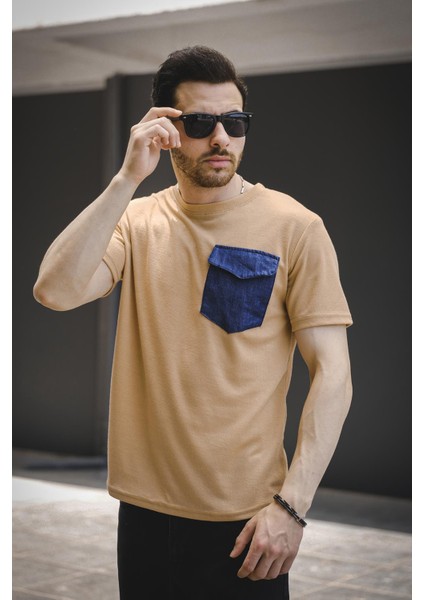 Bastien Kapaklı Kot Cepli Erkek Tshirt