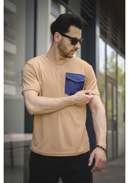 Bastien Kapaklı Kot Cepli Erkek Tshirt modelleri