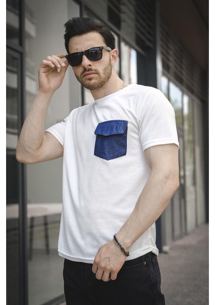 Bastien Kapaklı Kot Cepli Erkek Tshirt
