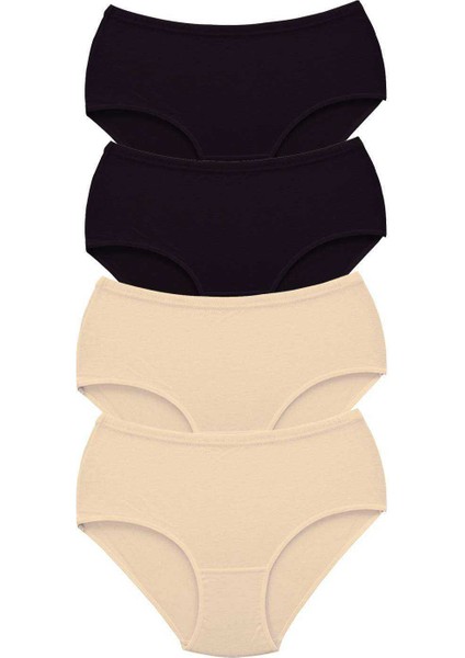 4 Adet Tutku Kadın Yüksek Bel Bato Kalın Lastik Külot S2