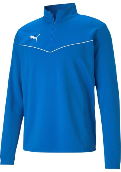 Teamrise 1/4 Zip Top Erkek Futbol Antrenman Uzun Kollu Tişört 65739402 Mavi