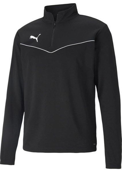 Teamrise 1 4 Zip Top Erkek Futbol Antrenman Uzun Kollu Tişört 65739403 Siyah