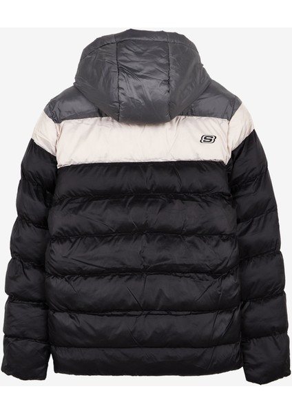 M Outerwear Colorblock Padded Jacket Erkek Siyah Mont S222069-001